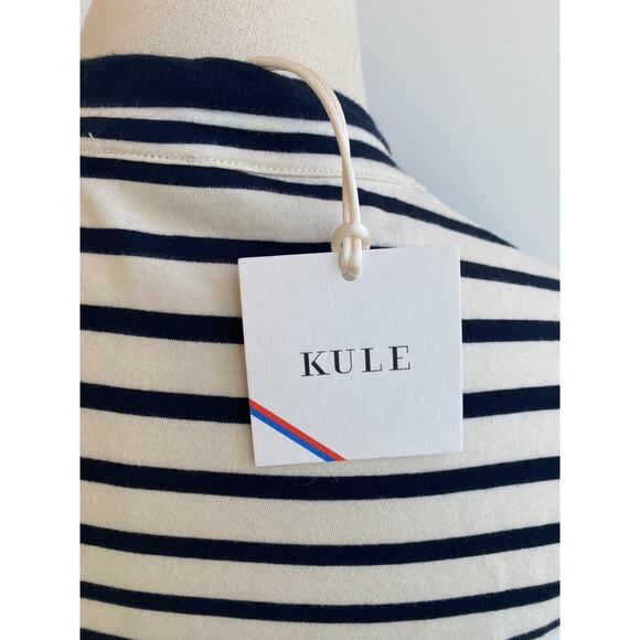 NWT Kule Sz M Blue White Striped White Cotton Tank Dress - Picture 8 of 9